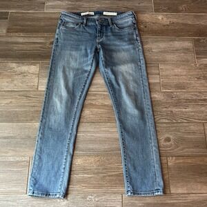 Pilcro Anthropologie Hyphen Slim Ankle Jeans Size 27 Light Wash Denim